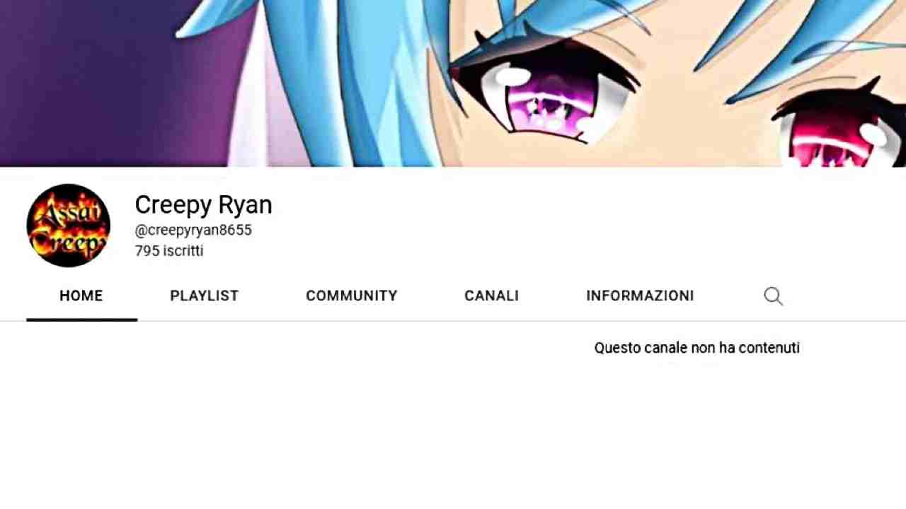 Il canale di Creepy Ryan