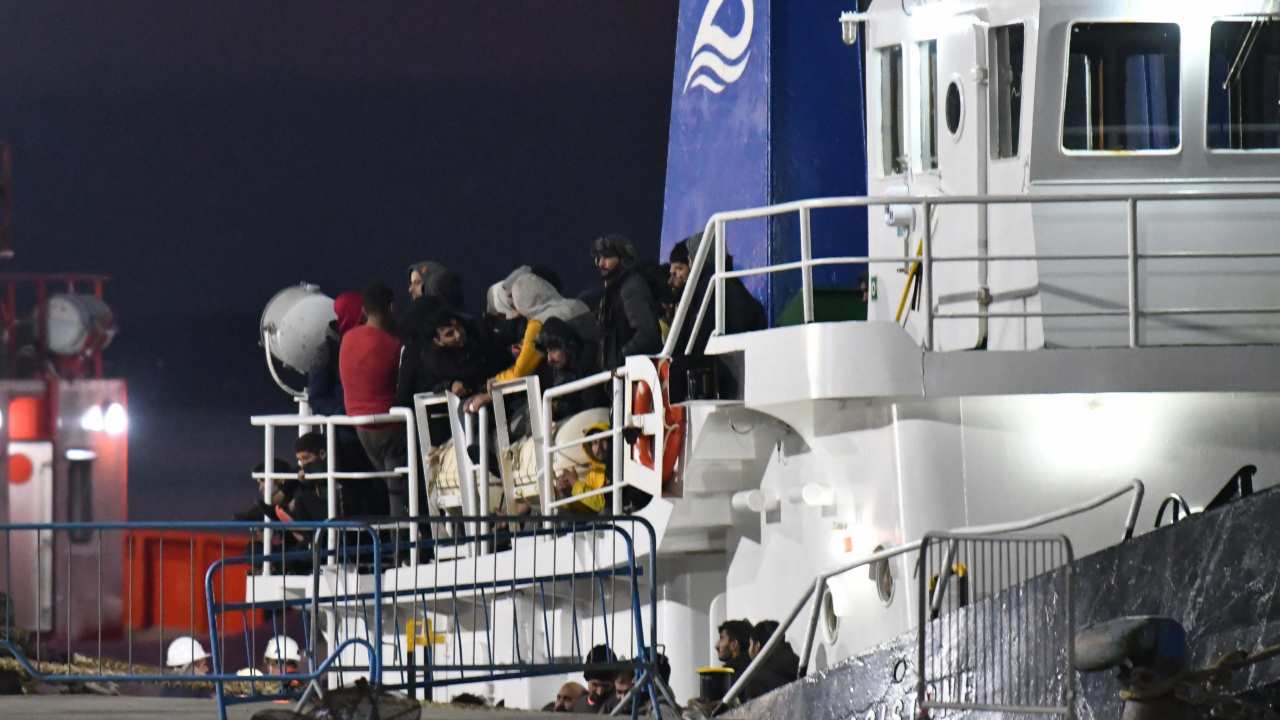 Sbarco migranti Catania