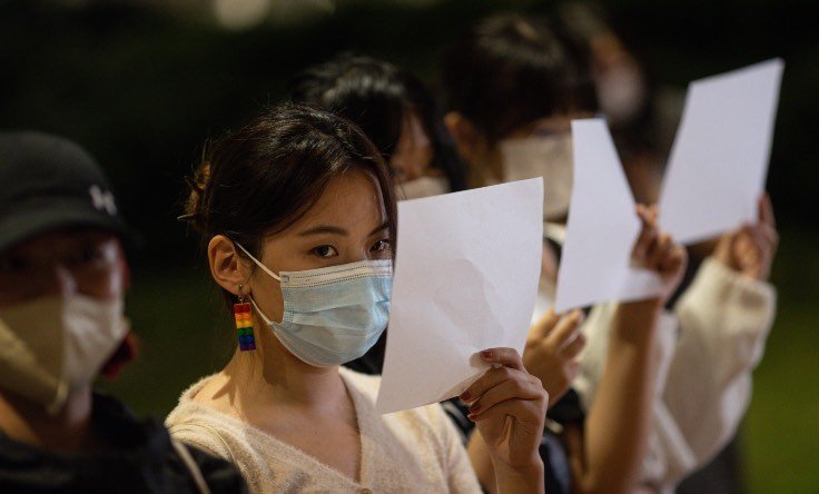 Protesta studenti a Shanghai