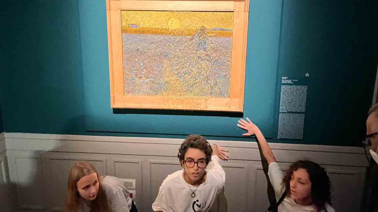 Quadro Van Gogh imbrattato