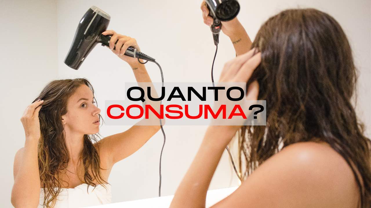 Asciugacapelli, consuma un sacco