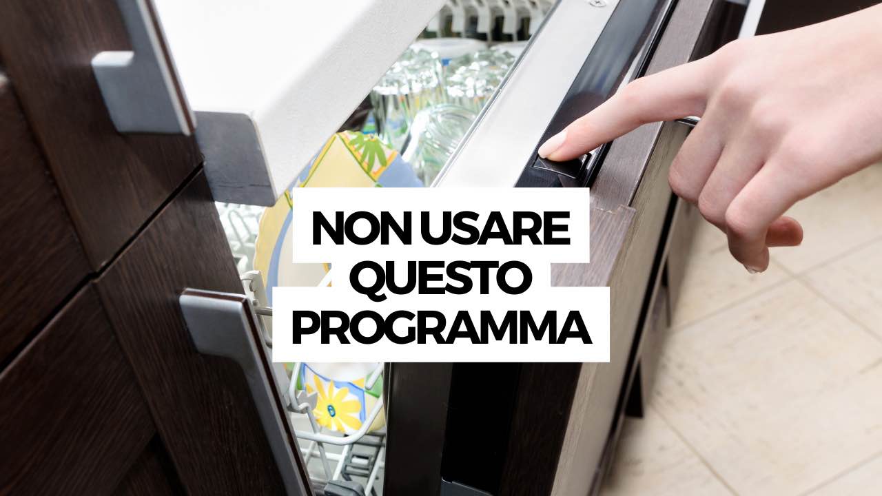 programma della lavastoviglie