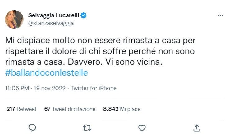 Selvaggia Lucarelli Tweet 