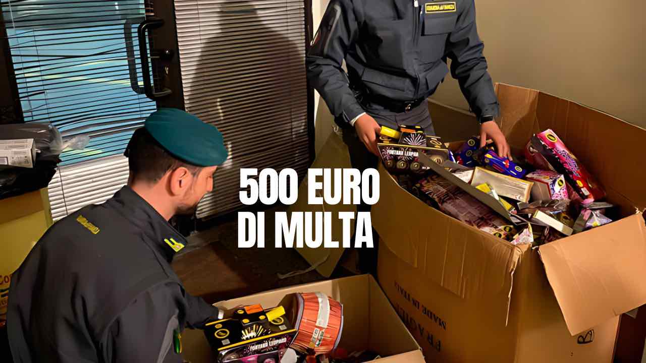 500 euro di multa