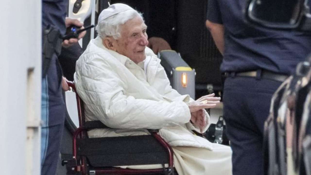 Benedetto XVI durante il suo ultimo viaggio in Germania