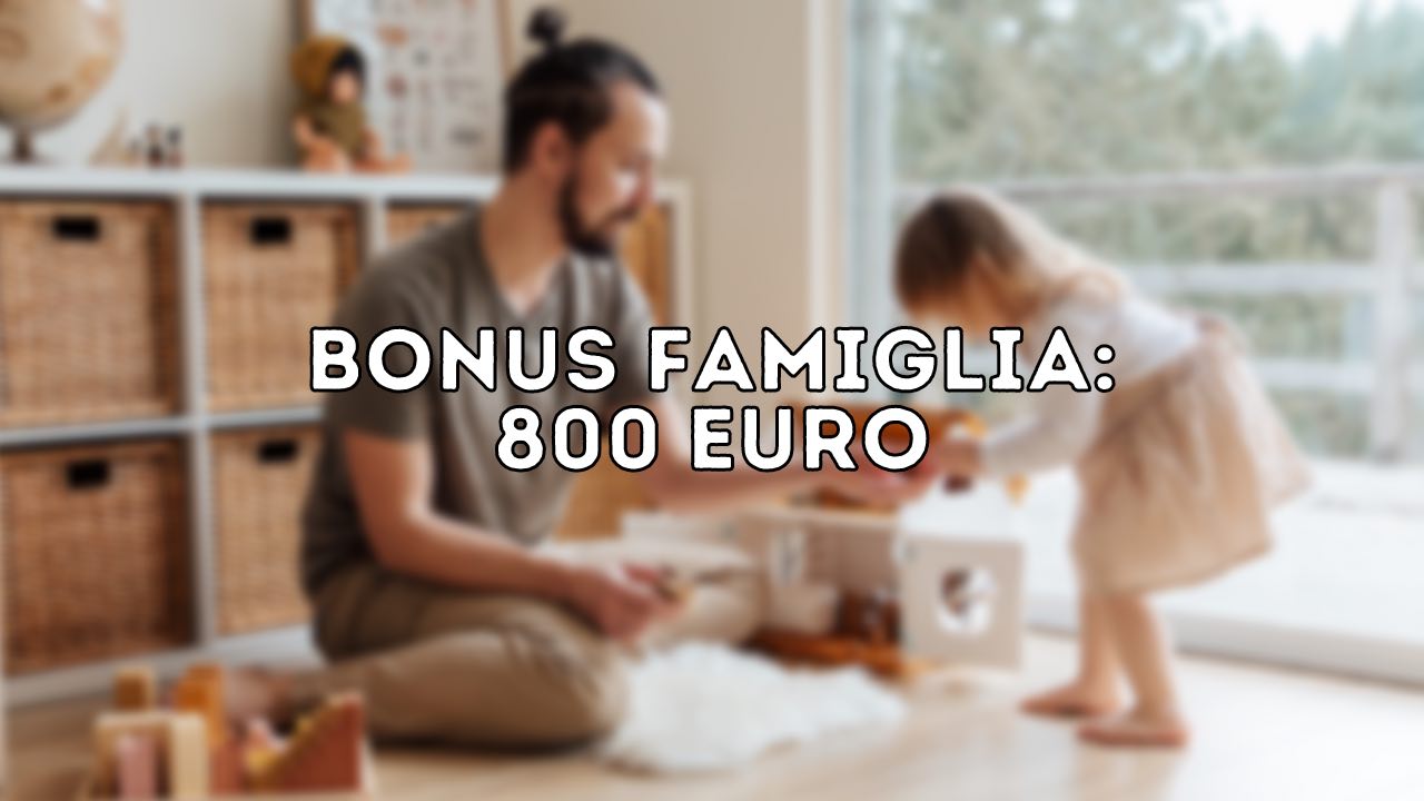 Bonus famiglia 800 euro