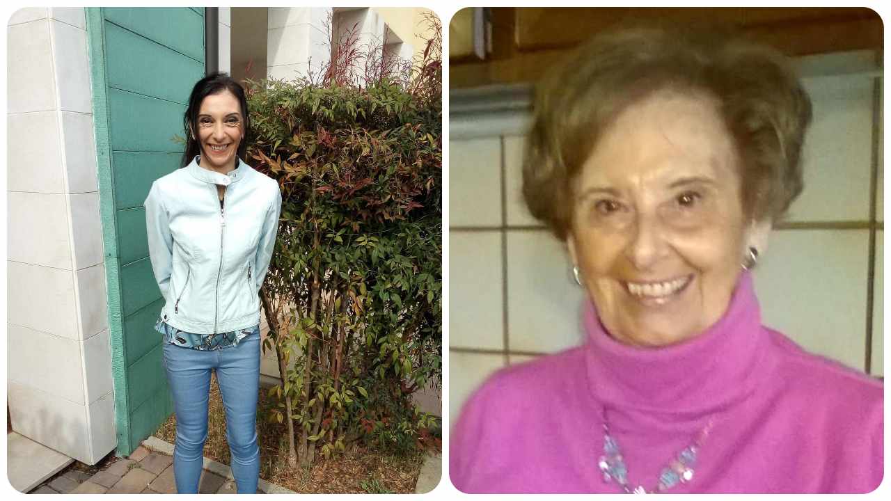 Diletta Miatello e la madre 