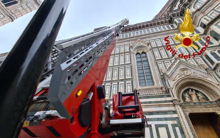 Firenze, dei vigili del fuoco