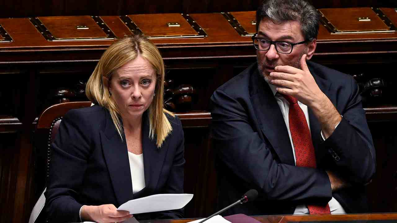 Meloni e Giorgetti