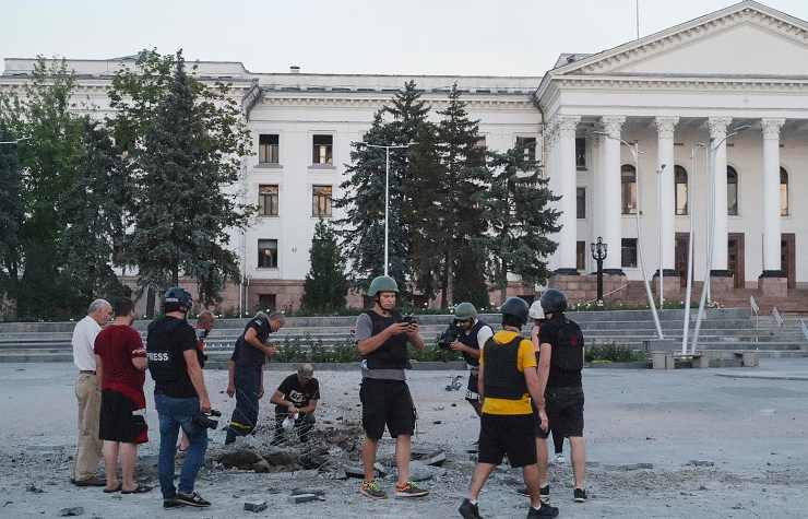 Reporters in Ucraina