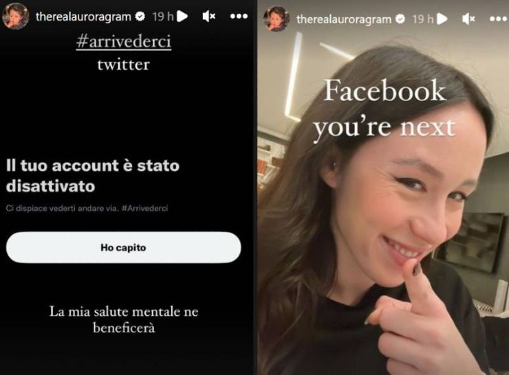 Aurora si cancella da Twitter