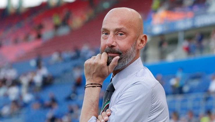 Gianluca Vialli allo stadio 