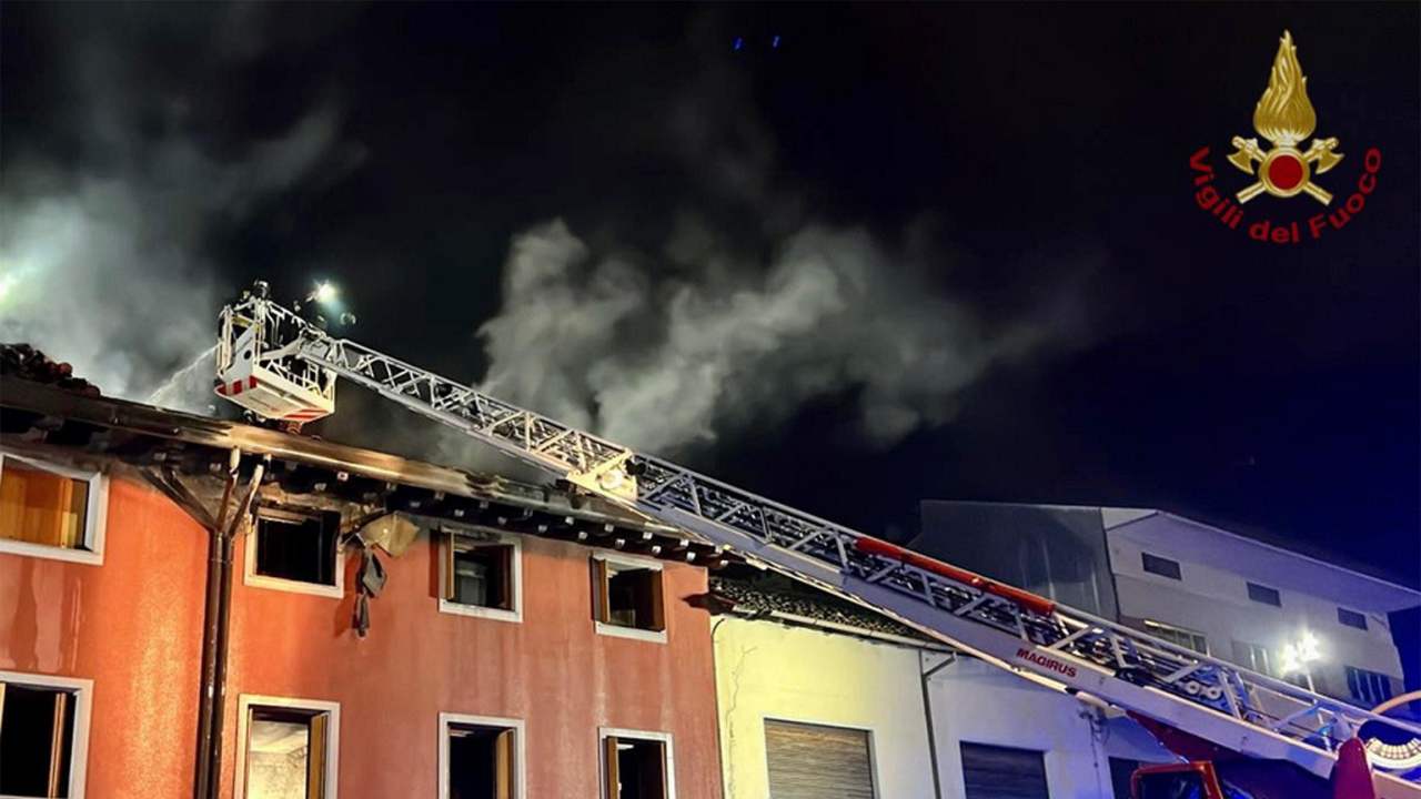 incendio in una comunità per minori