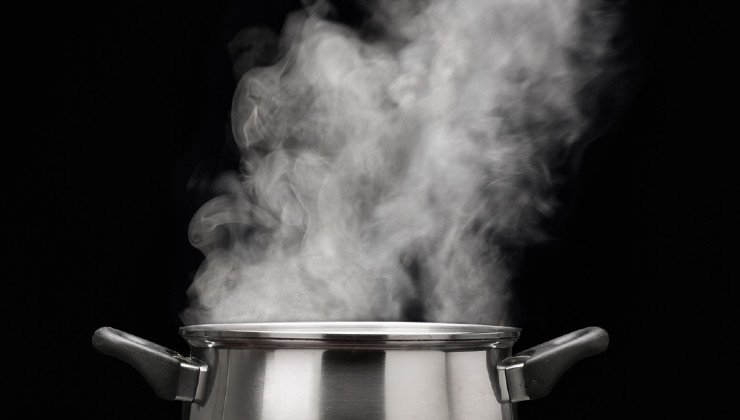 Vapore dalla pentola 