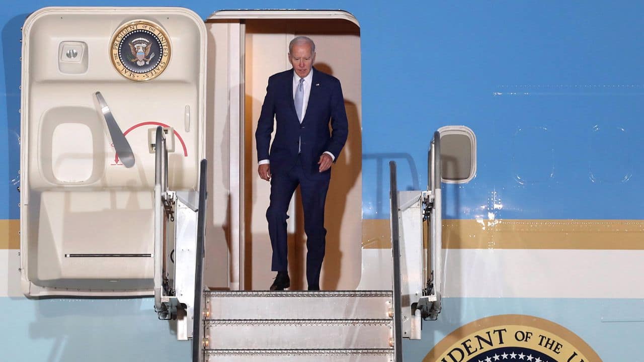 Arrivo di Biden in Messico