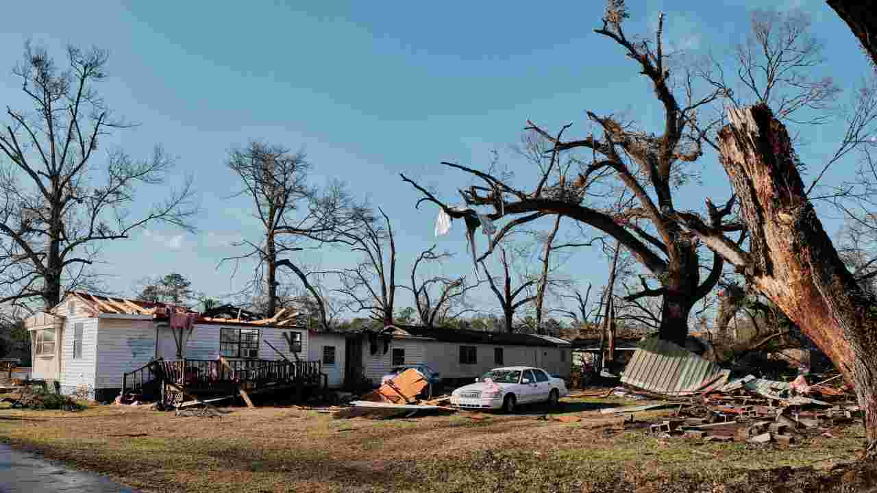 Casa distrutta in Alabama