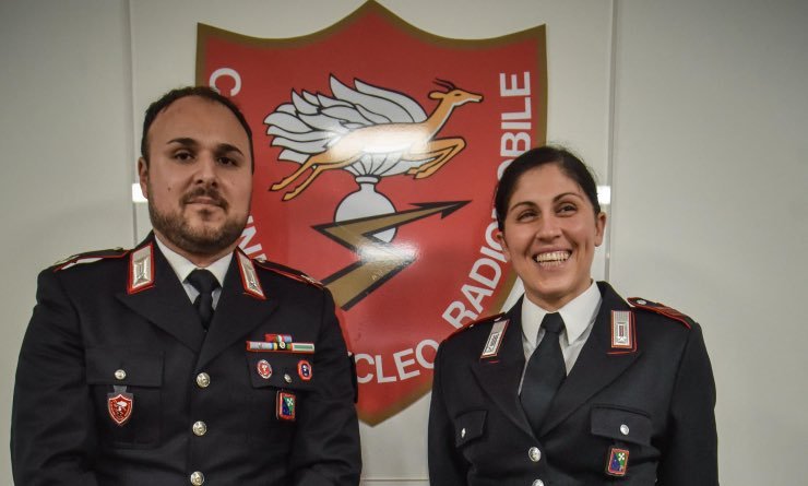 Coppia che ha effettuato l'arresto di Aleksander Mateusz Chomiak