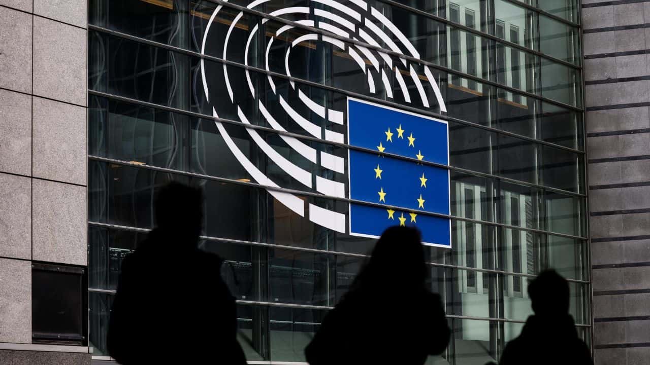 Entrata del Parlamento Europeo