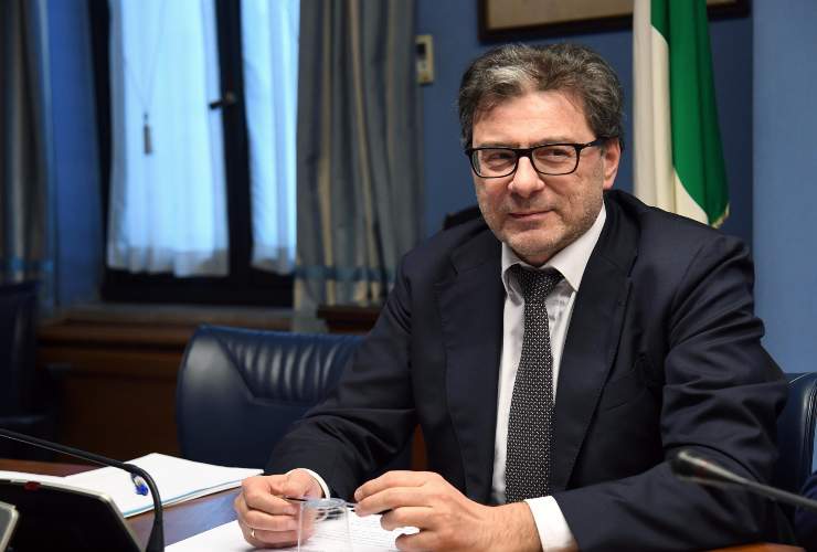 Il Ministro dell'Economia e delle Finanze Giancarlo Giorgetti