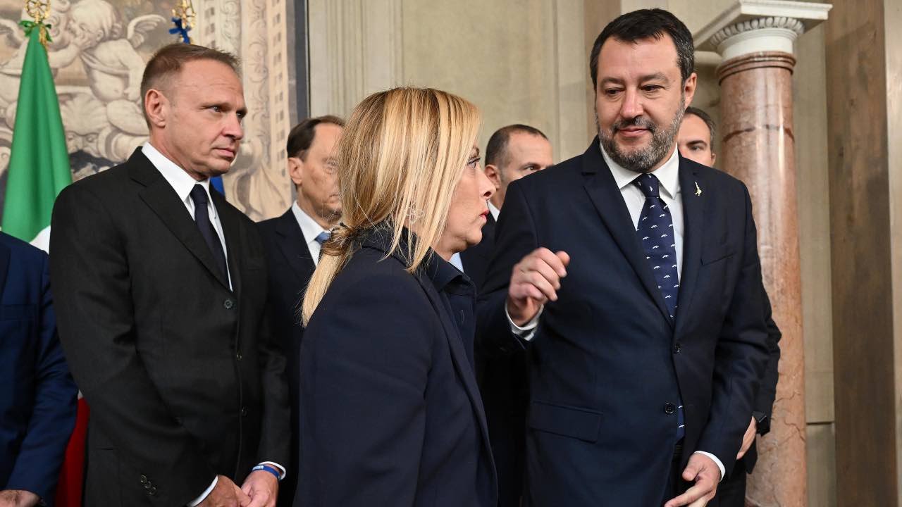Lollobrigida Meloni Salvini