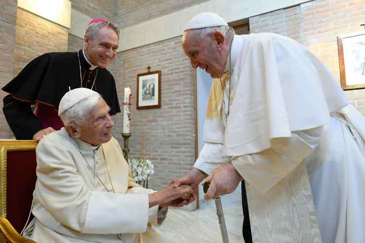 Incontro Papa Benedetto XVI e Papa Francesco