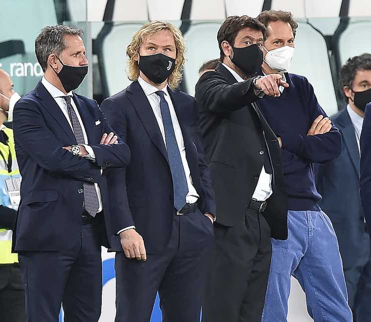 Paratici Nedved Agnelli Elkann