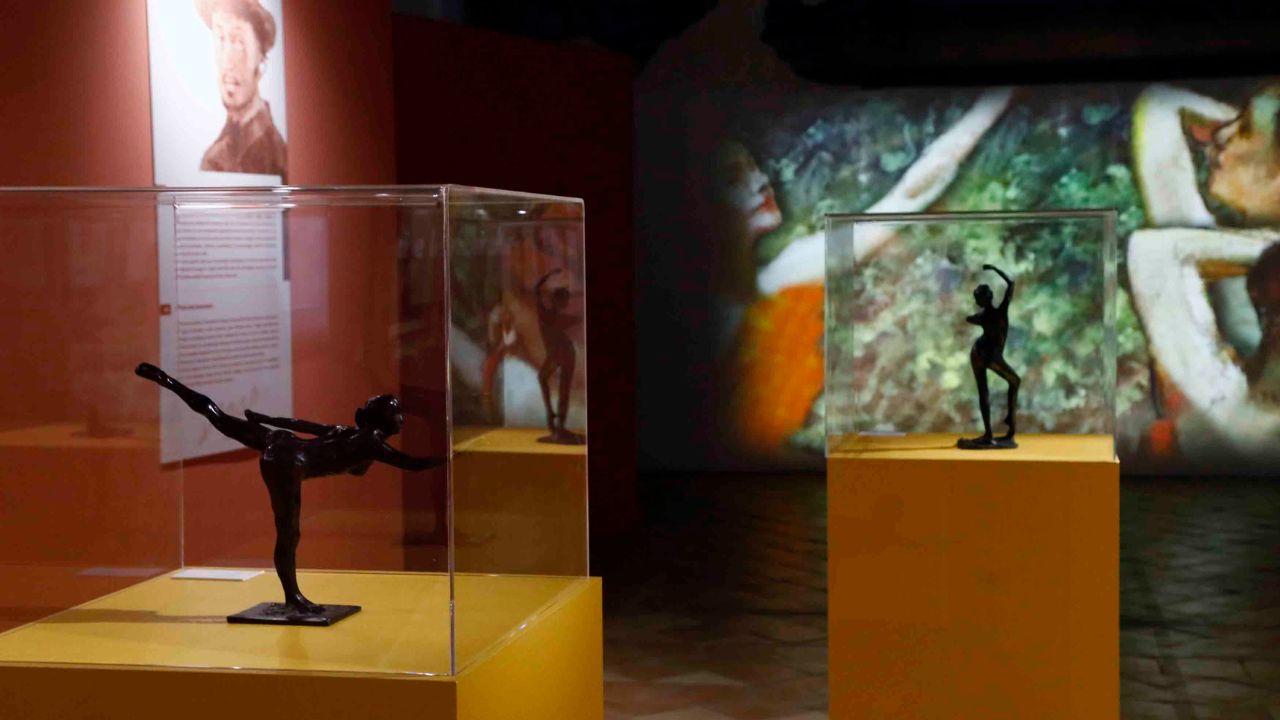 Un angolo dalla mostra di Degas a Napoli