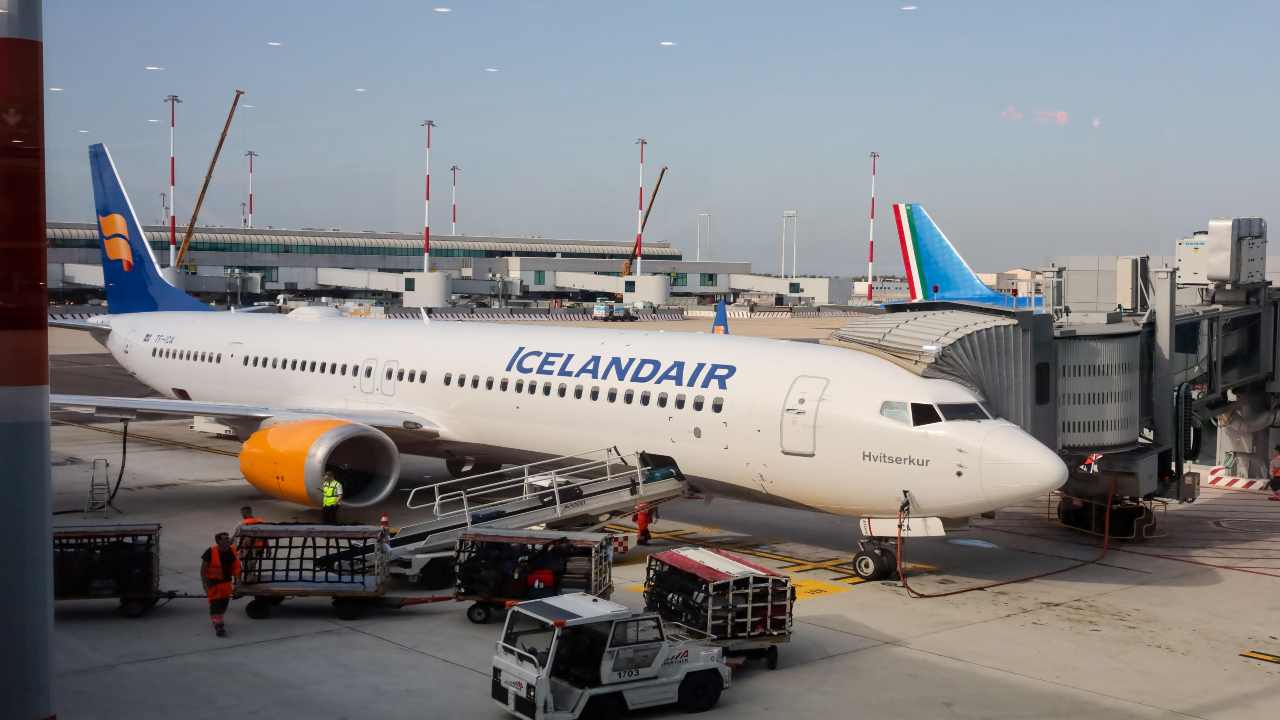 all'aeroporto di Fiumicino