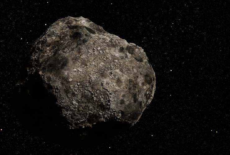 asteroide nello spazio