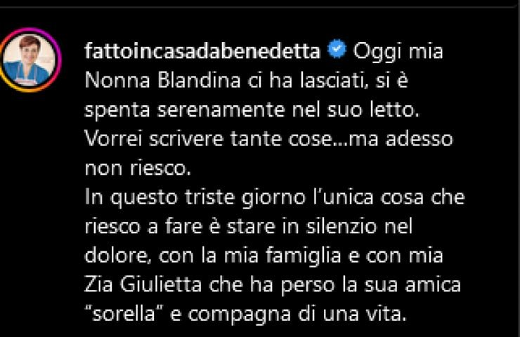 Instagram Benedetta Rossi