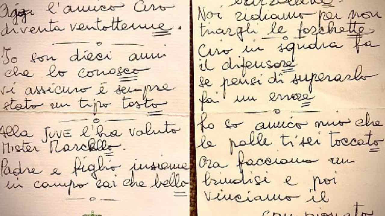 lettera di Gianluca Vialli