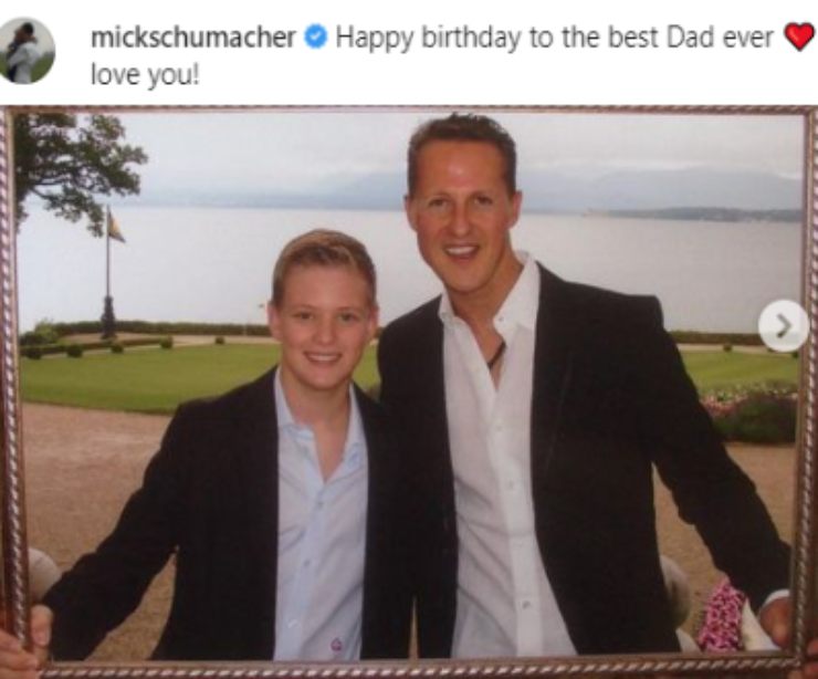 Schumacher: il commovente messaggio