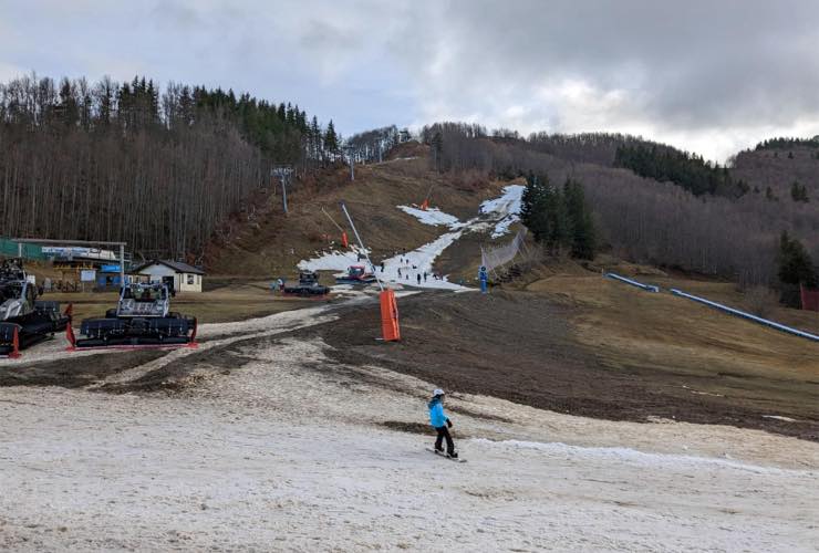 pista senza neve