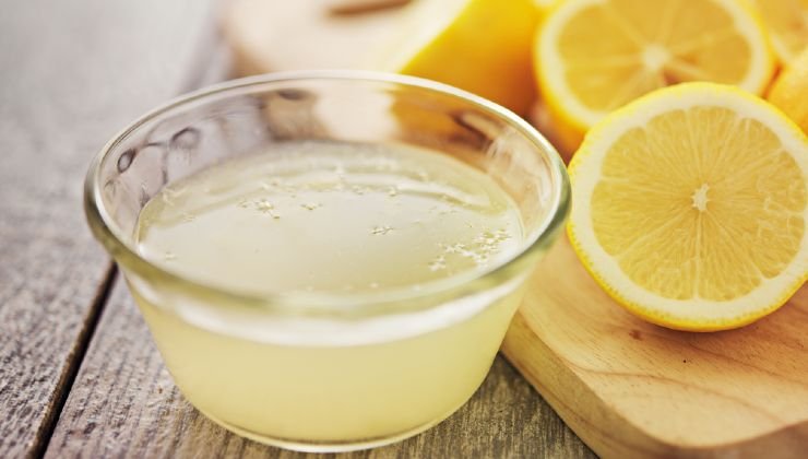 Miscela con succo di limone 