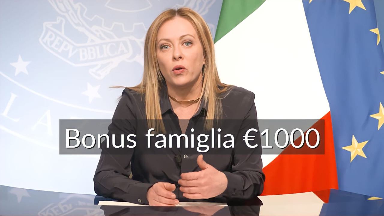 Bonus famiglia 1000 euro