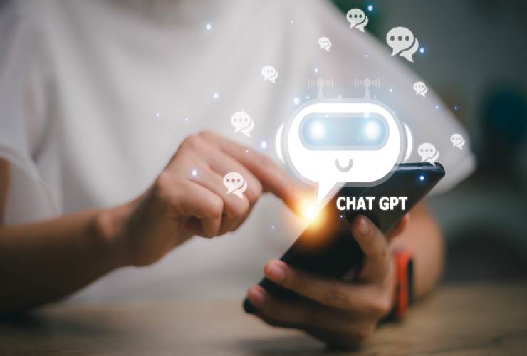Chat GPT con smartphone