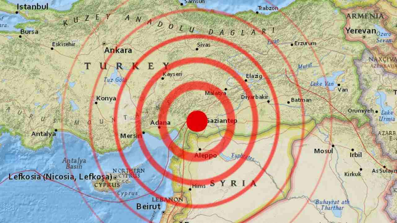 Estensione terremoto Turchia