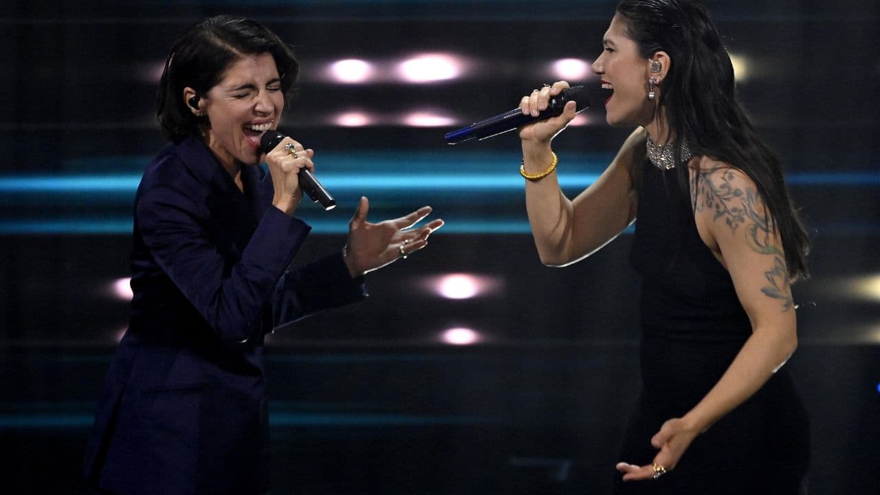 Giorgia ed Elisa a Sanremo