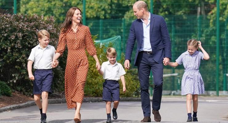 La famiglia reale con Kate Middleton