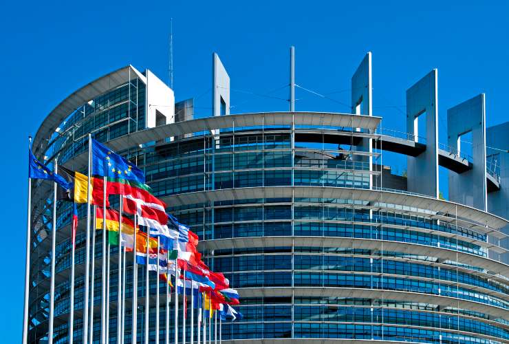 L'edificio del Parlamento europeo a Strasburgo