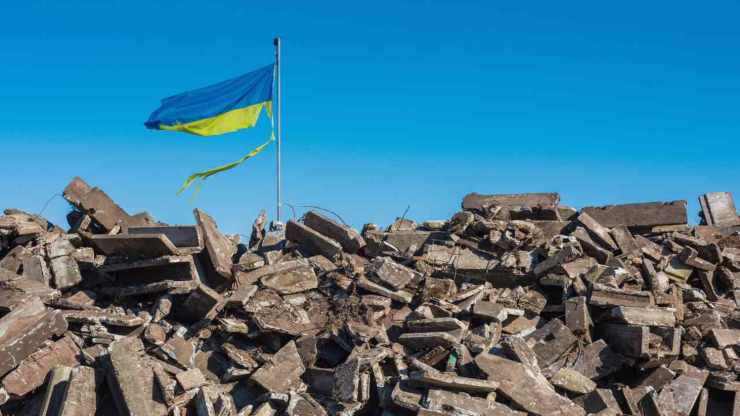 Macerie attacco in Ucraina