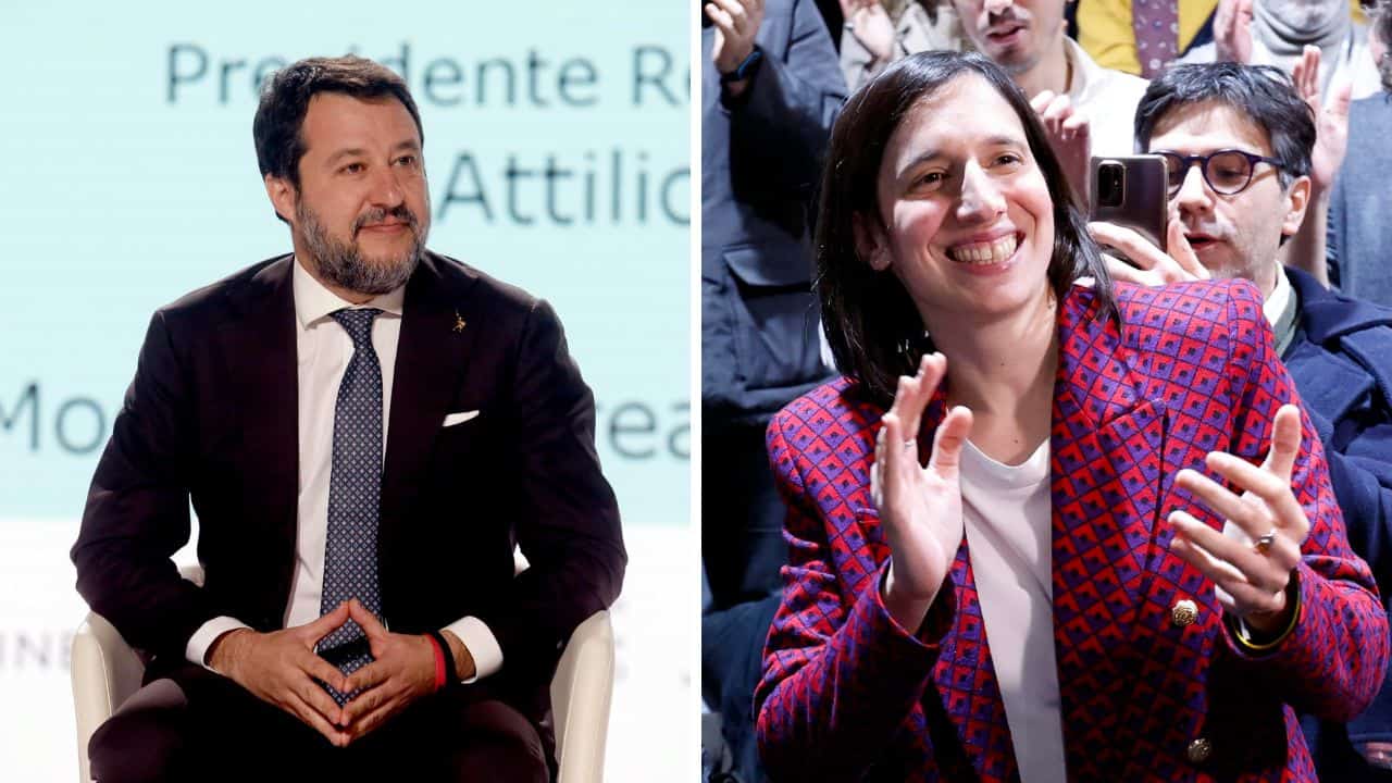 Matteo Salvini e Elly Schlein