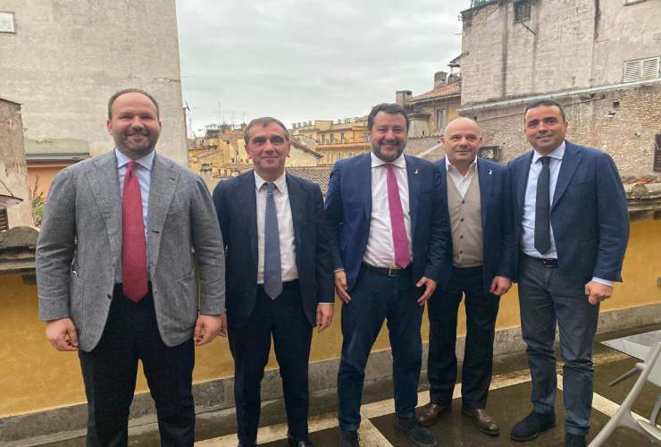 Severino Nappi insieme a Salvini