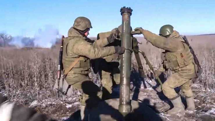 Soldati russi in azione