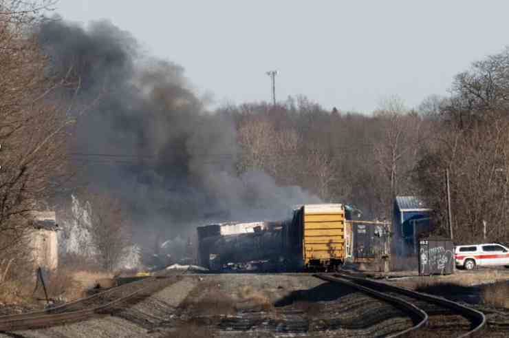Treno deragliato in Ohio