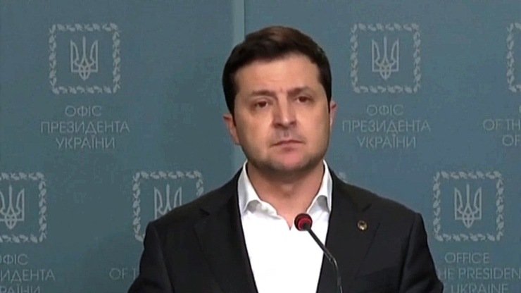 Primo discorso di Zelensky post invasione russa 