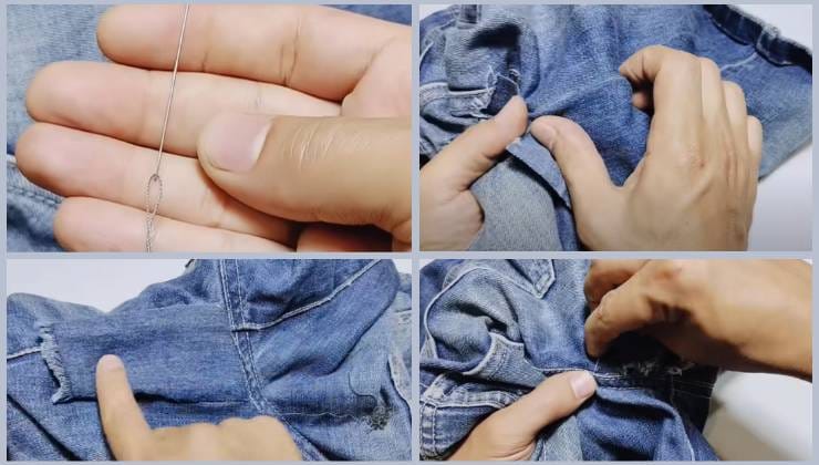 Jeans mit Löchern