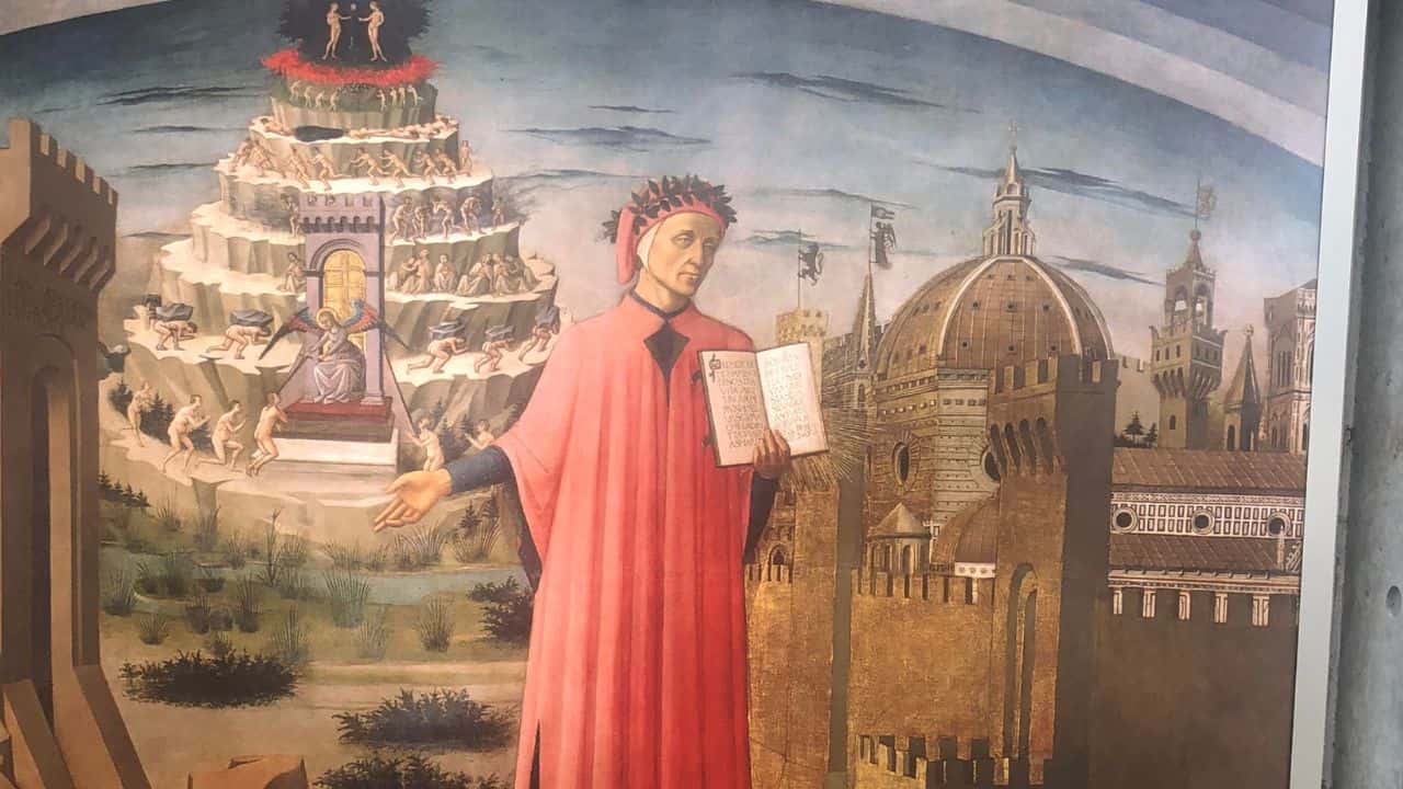 Famoso dipinto che ritrae Dante Alighieri