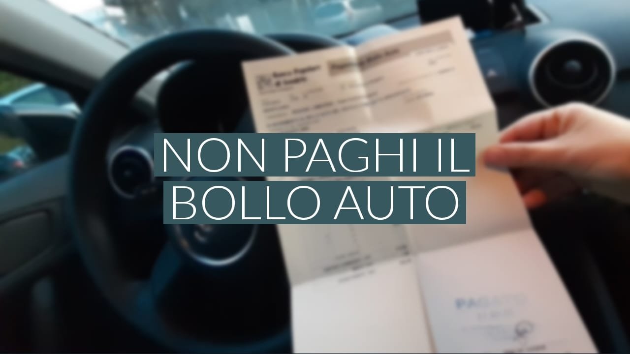 Foglio del bollo auto