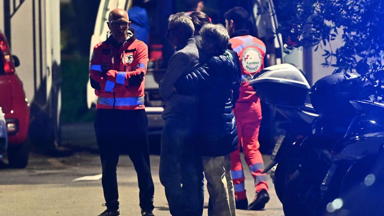 Graziano Scagni e Antonella Zarri sul luogo del delitto di Alice